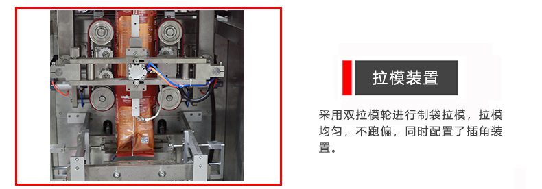 拉模製袋裝置